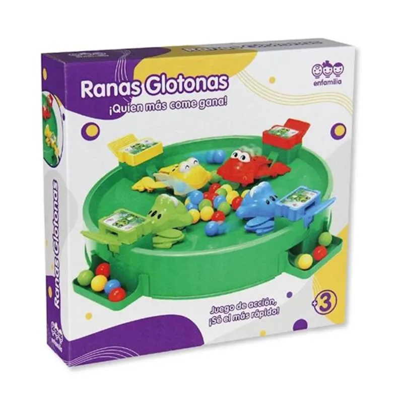 Jugatoys Juego de Mesa las Ranas Glotonas +3A