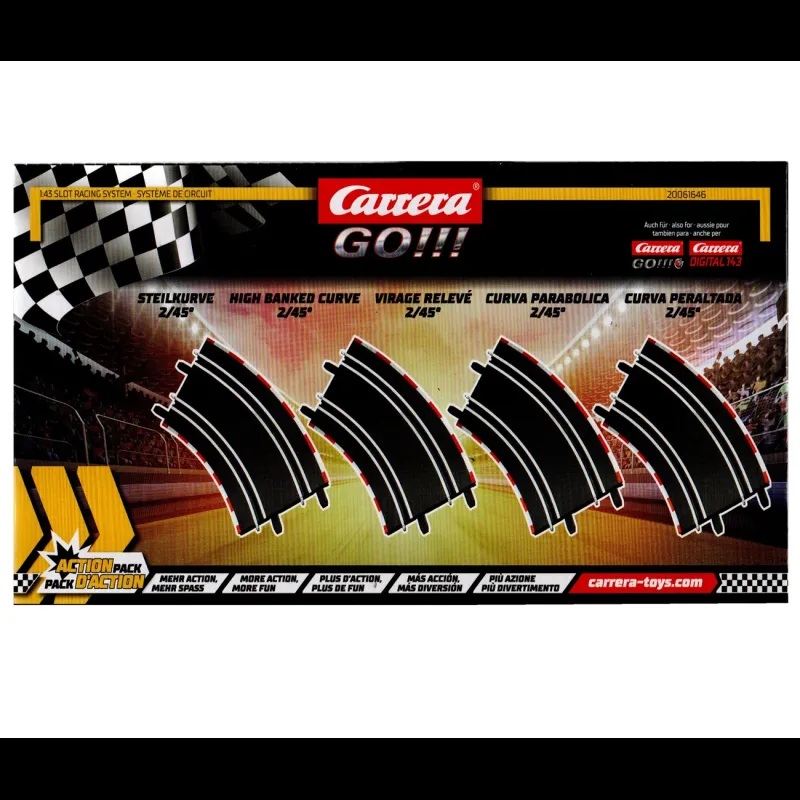 Carrera Set de Ampliación Curva Peraltada del Circuito Slot de Carrera GOO!!!