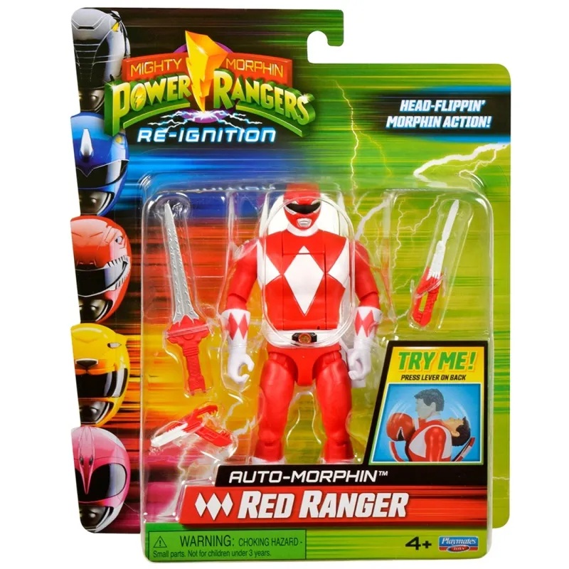Bizak Figura transformable Power Rangers Rojo Auto Morphin - Bizak +4A