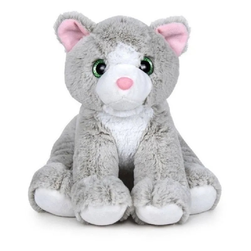 Famosa Peluche Nature Gato gris- blanco - Famosa
