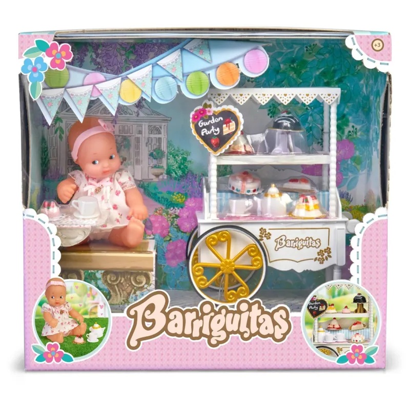 Barriguitas Carrito de Meriendas de las Muñecas Barriguitas - Famosa
