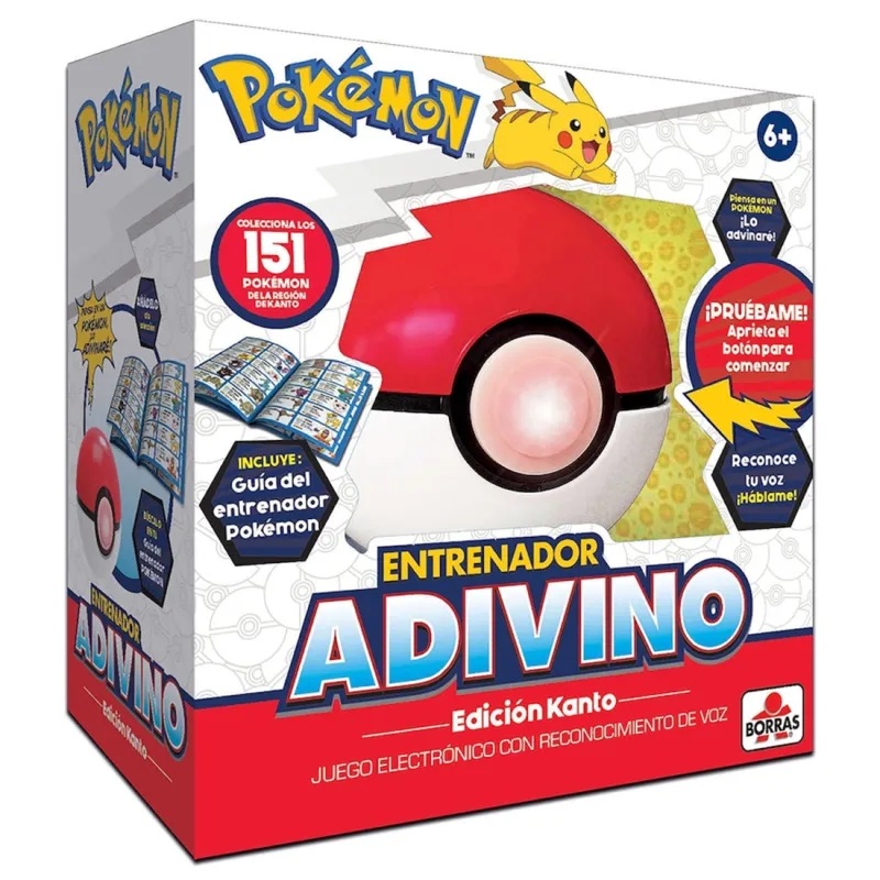 Pokémon Juego de adivinanza Pokémon Entrenador y colección de Poké Ball +6A