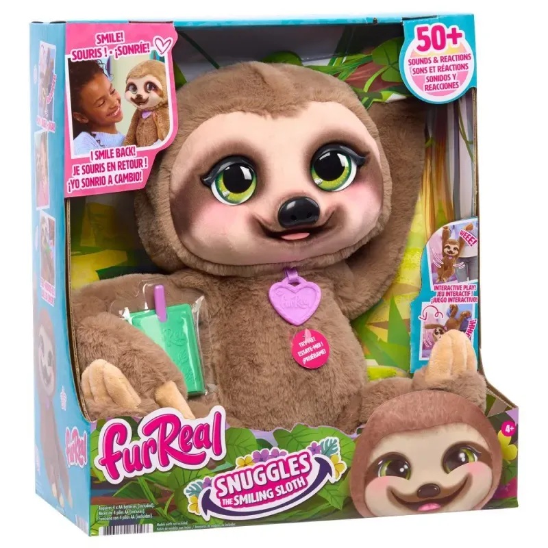 Furreal Peluche interactivo Perezoso alegre de FurReal