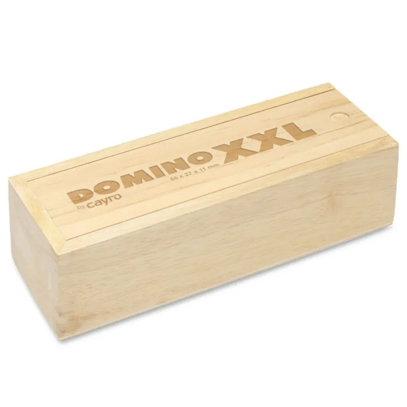 Cayro Juego de Domino Clásico XXL con caja de madera - Cayro +6A