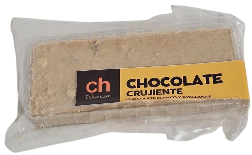 Casa Hermo Delicatessen Chocolate crujiente blanco 36% y avellanas