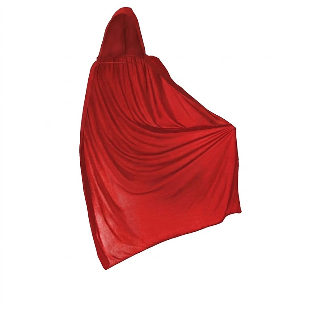 Capa Roja con Capucha 140 cm – Complemento para Disfraz