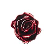 miniatura Rosa forjada Roja y Plateada