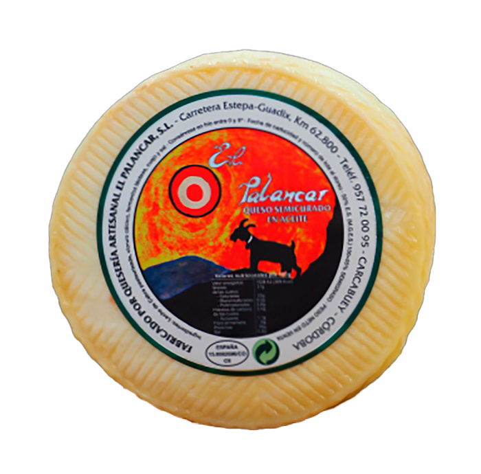 Queso de cabra semicurado en aceite de oliva