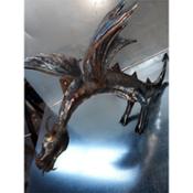 miniatura Escultura de dragón en forja