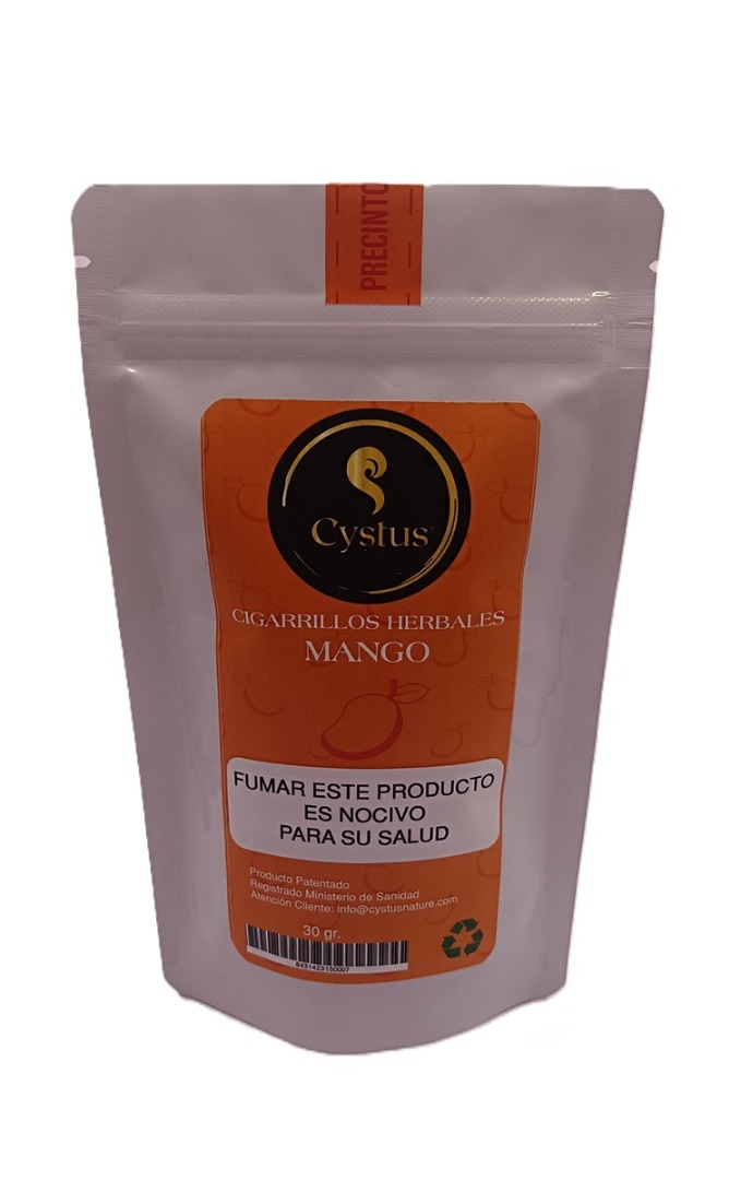 Pack 2 sobres Picadura para liar cigarrillos herbales Sabor mango