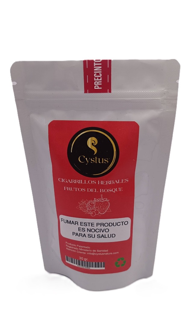 Pack 2 sobres Picadura para liar cigarrillos herbales Sabor frutos del bosque