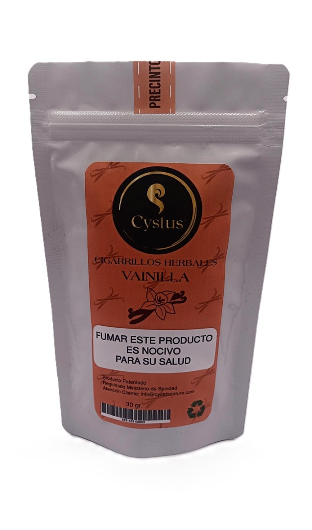 Pack 2 sobres Picadura para liar cigarrillos herbales Sabor vainilla