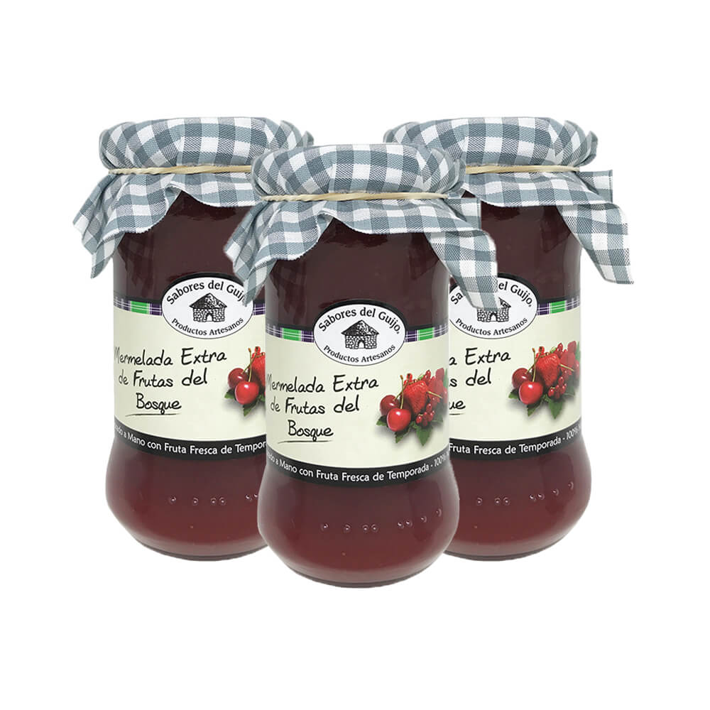 Mermelada de frutas del bosque - Pack 3 botes 400