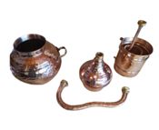 miniatura Alambique tradicional o destilador de cobre 6