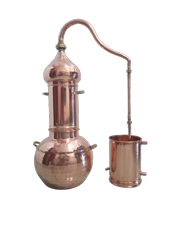 miniatura Alambique de columna independiente en cobre 2